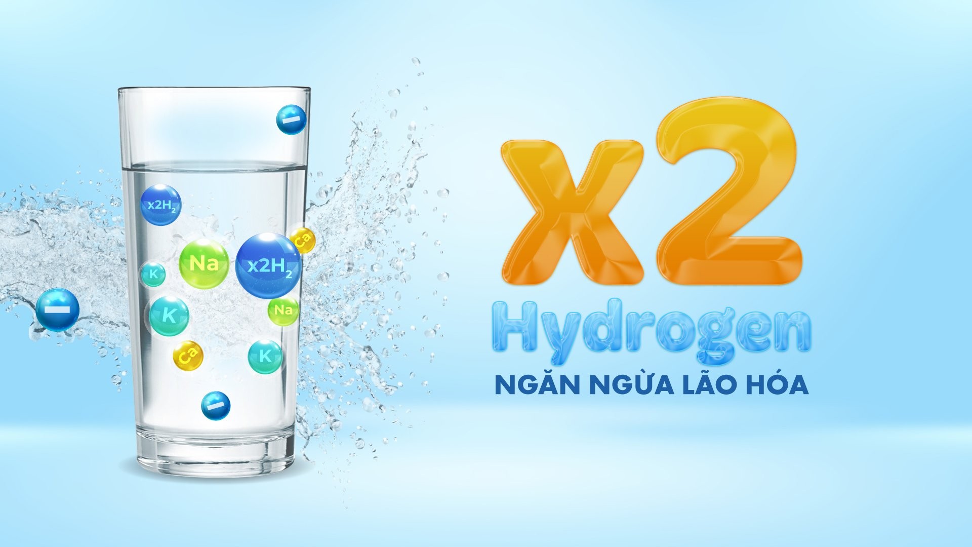 Lõi hydrogen plus giúp bổ sung hydrogen 