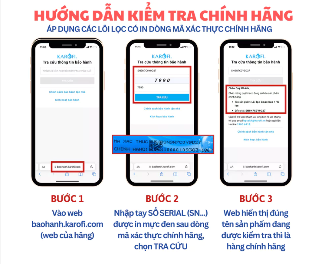 hướng dẫn chính hãng karofi