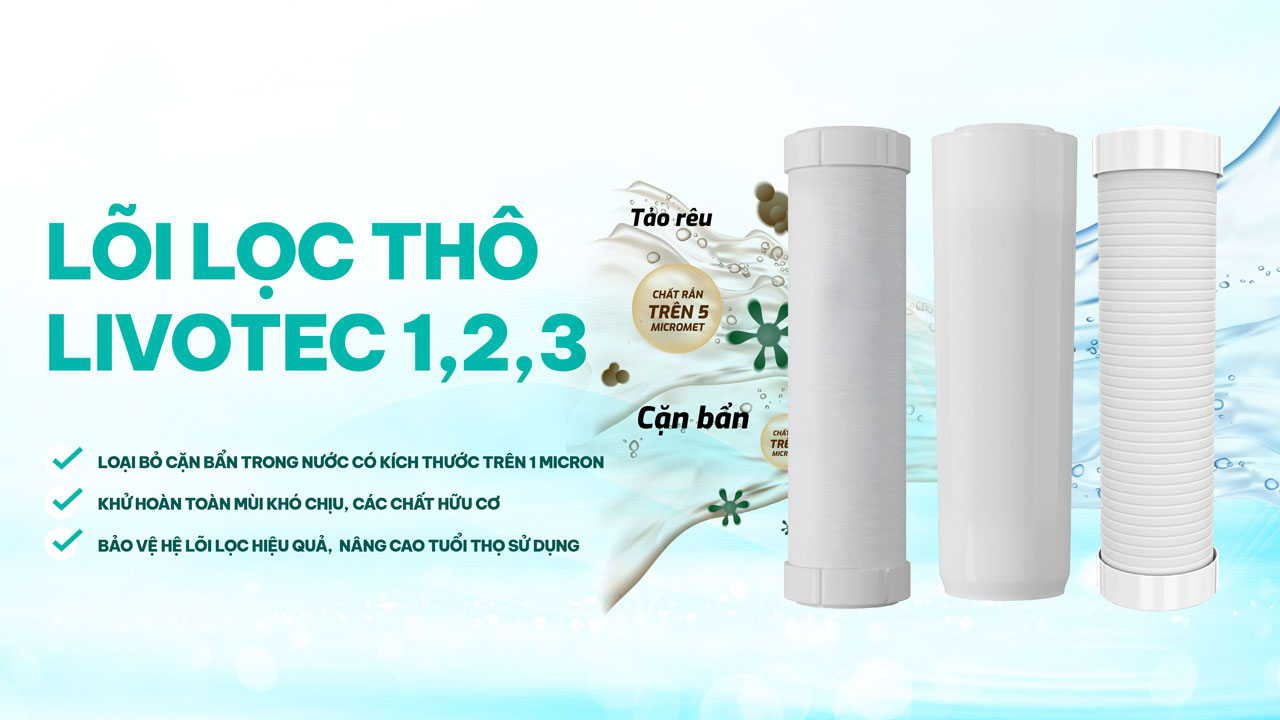 karofi-livotec-628 3 lõi lọc thô